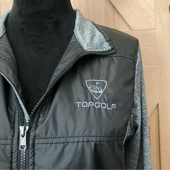 Women's Topgolf Black and Gray Lightweight Jacket Large - Picture 2 of 9